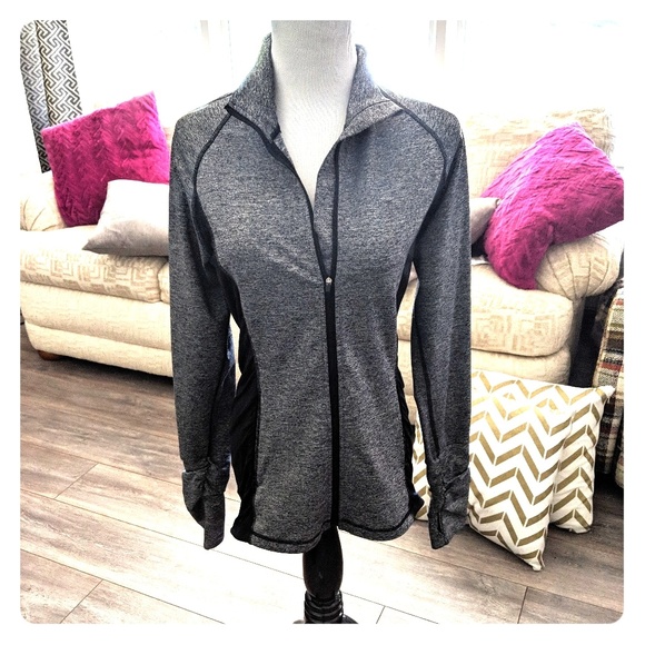 Victoria's Secret Jackets & Blazers - VSX Sport gray and black workout zip up